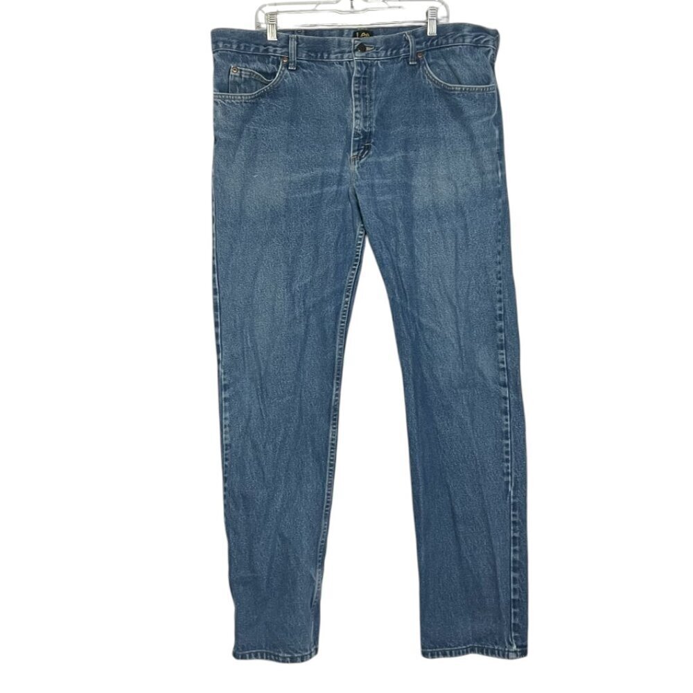 Lee Straight Leg Carpenter Men's Jeans Blue 42 x 34 Work